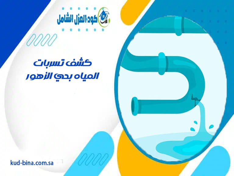 كشف تسربات المياه بحي الزهور